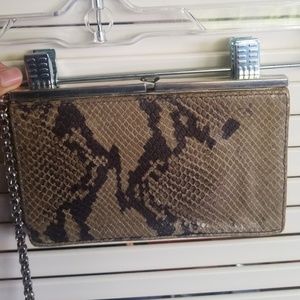 Sold* Vintage Oroton Snakeskin clutch